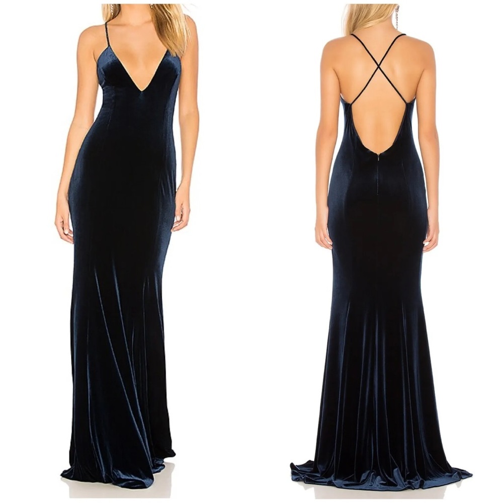 Jay Godfrey Navy Gown